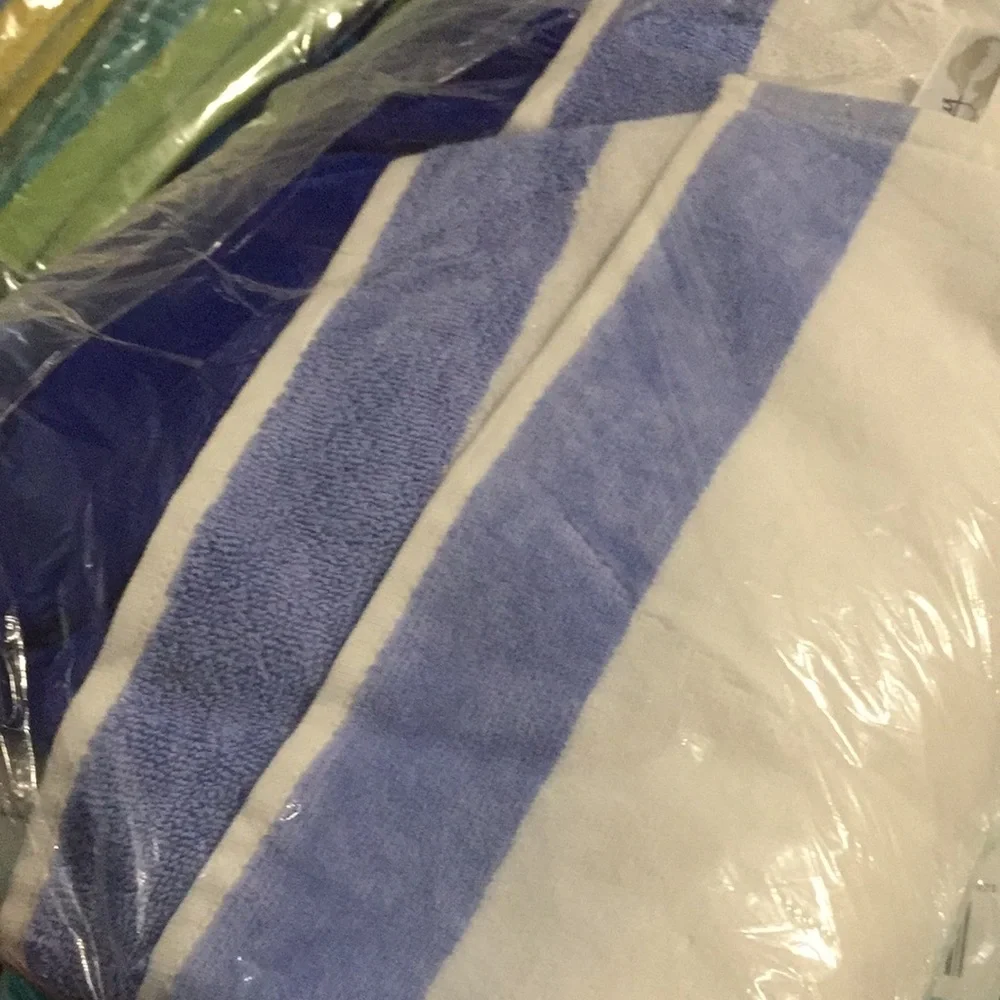 Sky Tilly Blue Striped Beach Towel 100% Cotton